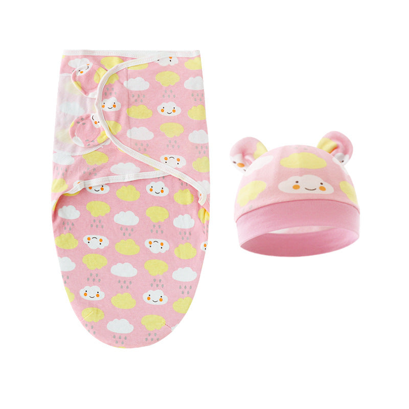 Mivorelle Newborn Swaddle Set — Pure Cotton Blanket & Hat