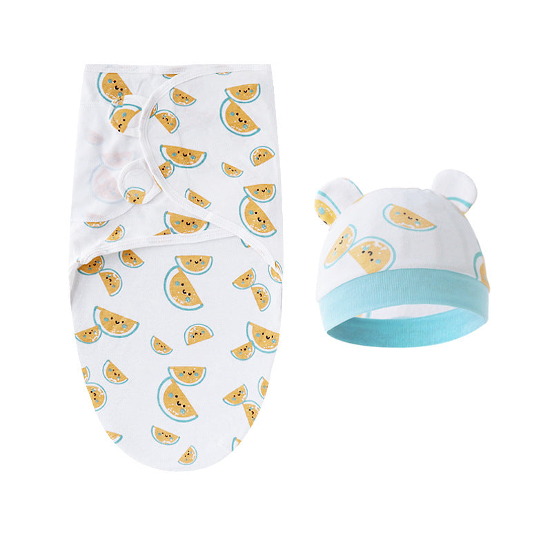 Mivorelle Newborn Swaddle Set — Pure Cotton Blanket & Hat