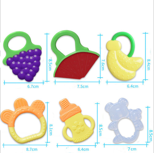 Mivorelle Soothing Teether — Food Grade Silicone Fruit Collection