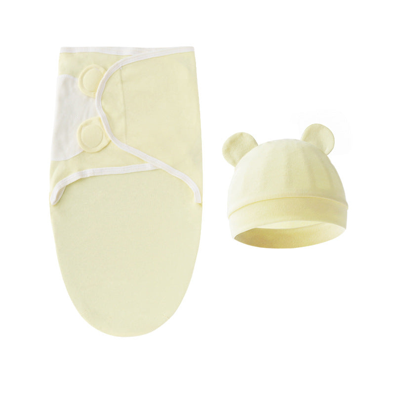 Mivorelle Newborn Swaddle Set — Pure Cotton Blanket & Hat