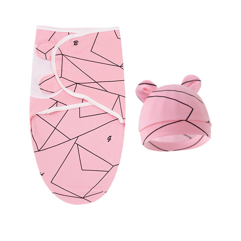 Mivorelle Newborn Swaddle Set — Pure Cotton Blanket & Hat