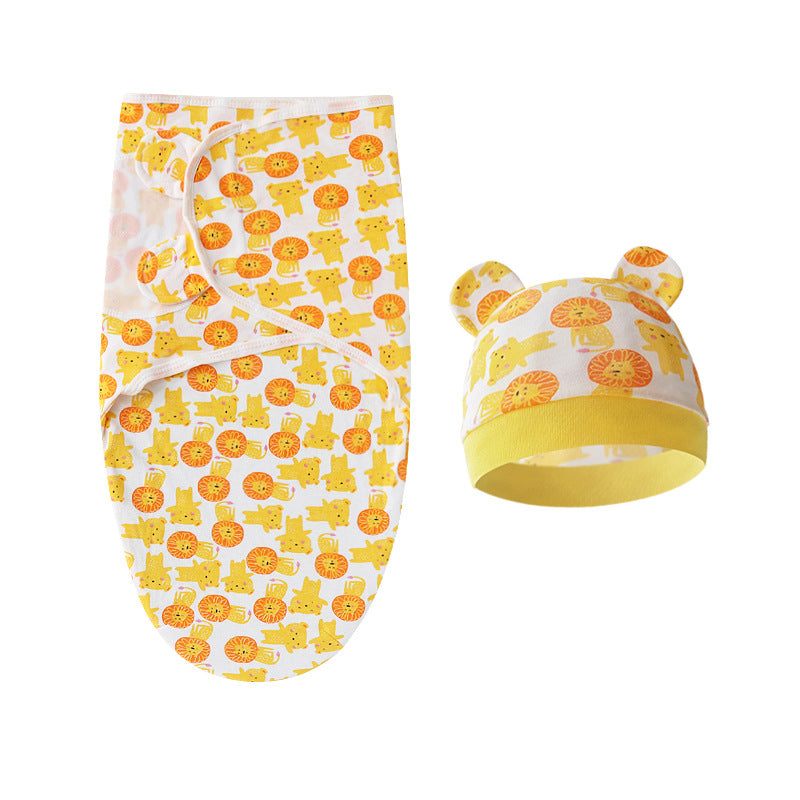 Mivorelle Newborn Swaddle Set — Pure Cotton Blanket & Hat