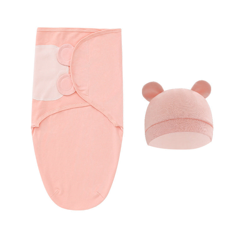 Mivorelle Newborn Swaddle Set — Pure Cotton Blanket & Hat