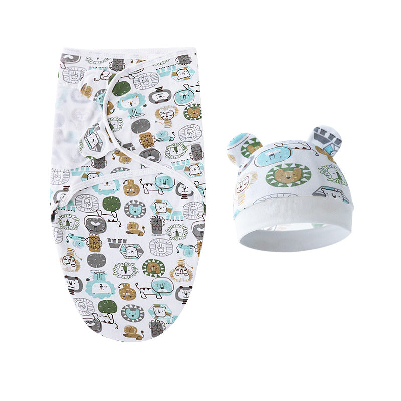 Mivorelle Newborn Swaddle Set — Pure Cotton Blanket & Hat