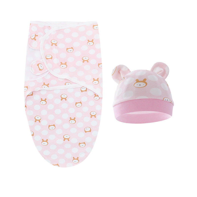 Mivorelle Newborn Swaddle Set — Pure Cotton Blanket & Hat