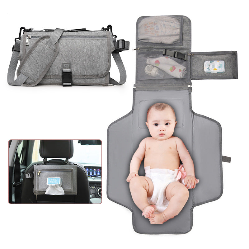 Mivorelle Portable Changing Pad — Soft Cotton Foldable Diaper Mat