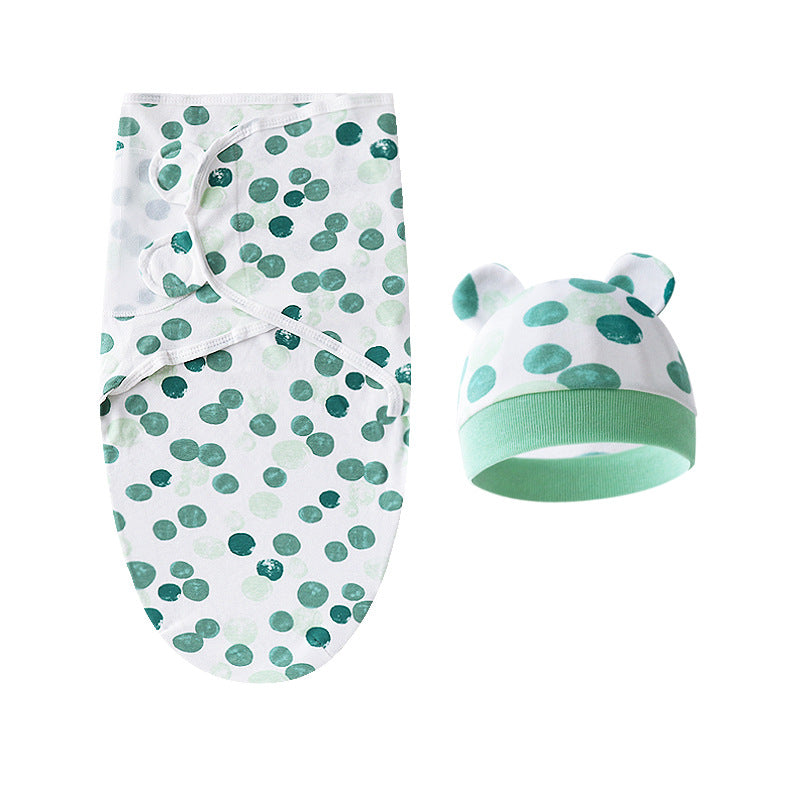 Mivorelle Newborn Swaddle Set — Pure Cotton Blanket & Hat