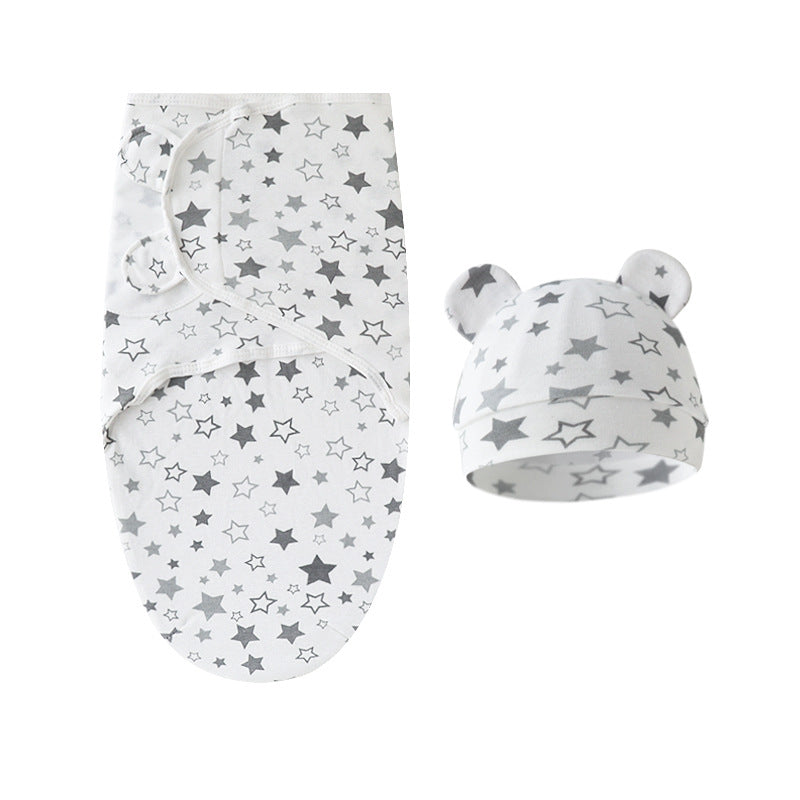 Mivorelle Newborn Swaddle Set — Pure Cotton Blanket & Hat