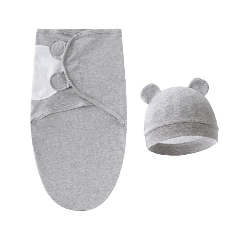 Mivorelle Newborn Swaddle Set — Pure Cotton Blanket & Hat