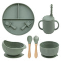 Mivorelle Baby Dinnerware Set — Non-Slip Silicone Plate, Bowl & Cup | BPA free