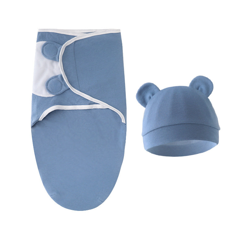 Mivorelle Newborn Swaddle Set — Pure Cotton Blanket & Hat