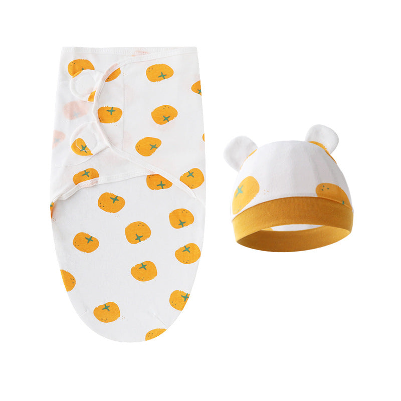 Mivorelle Newborn Swaddle Set — Pure Cotton Blanket & Hat