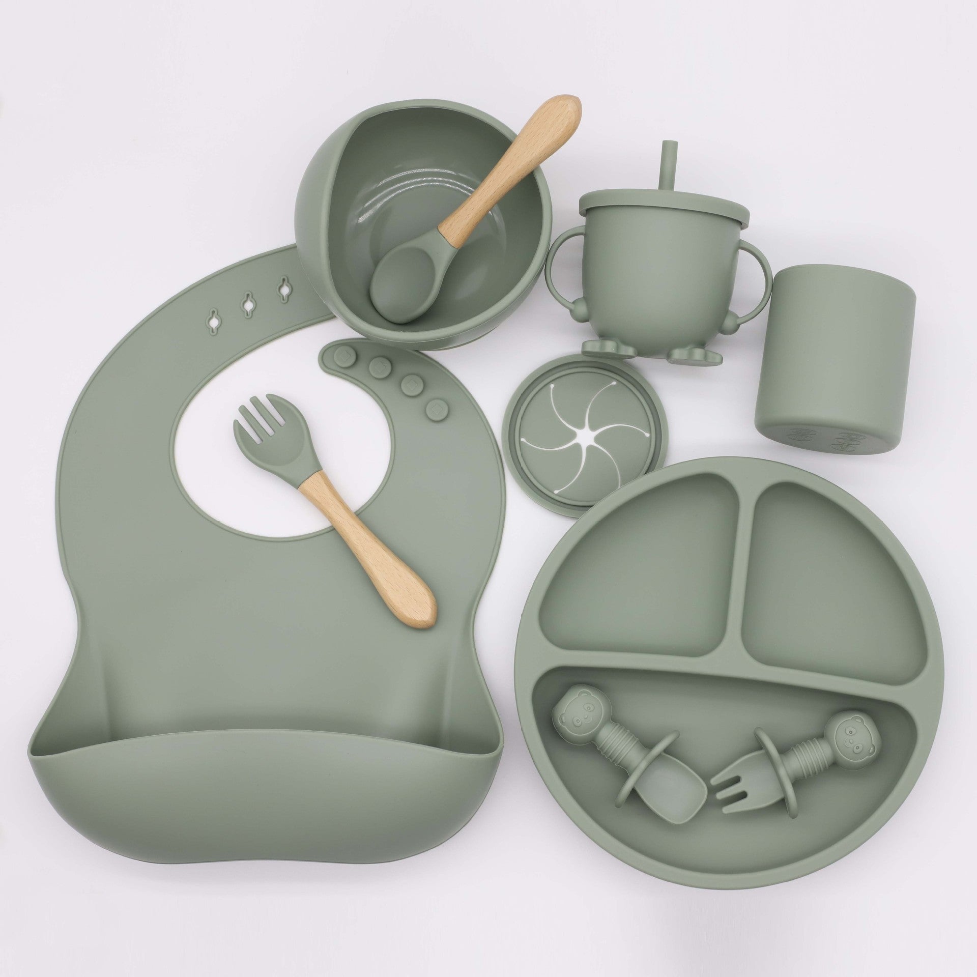 Mivorelle Premium Baby Feeding Set — 10 Piece Silicone Collection