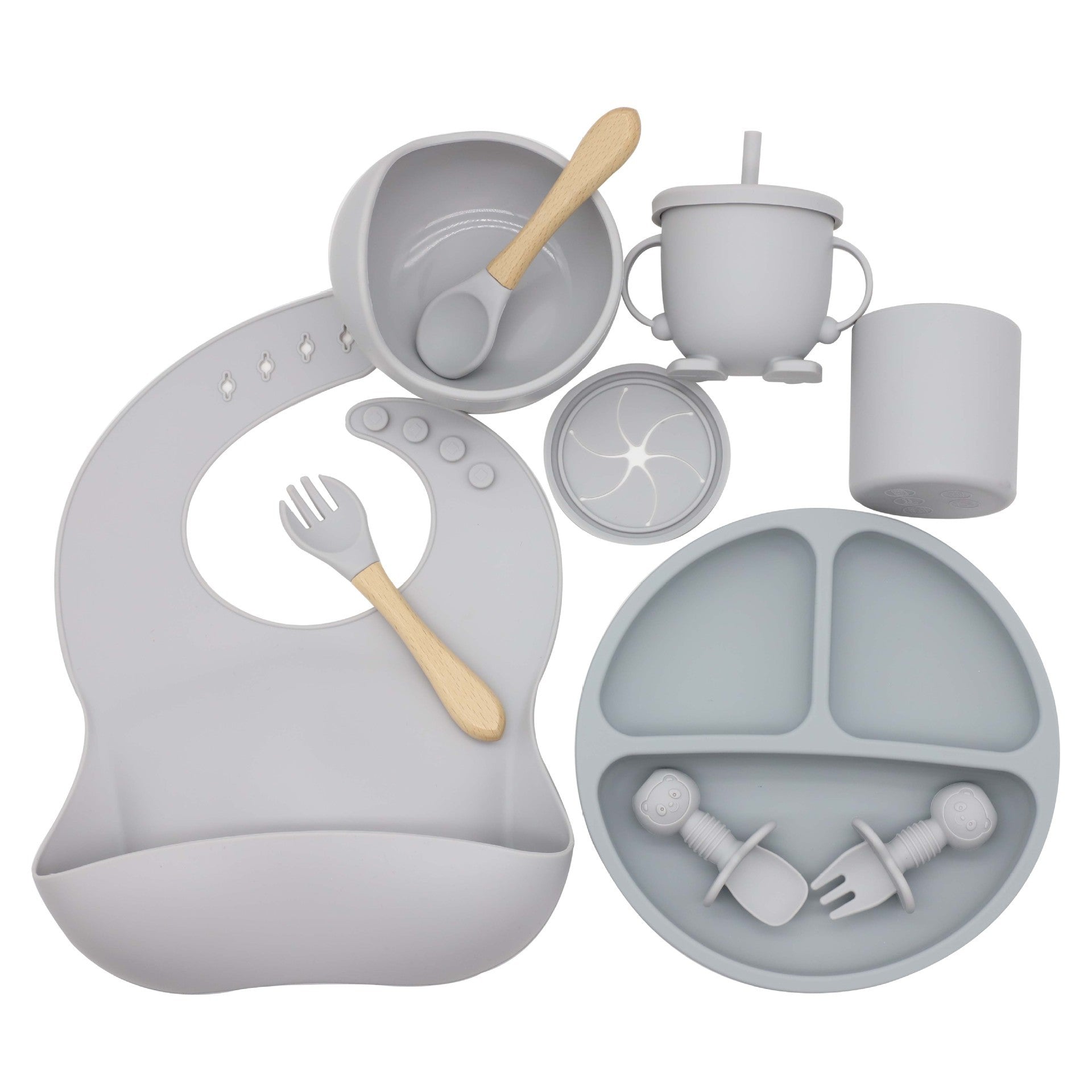 Mivorelle Premium Baby Feeding Set — 10 Piece Silicone Collection
