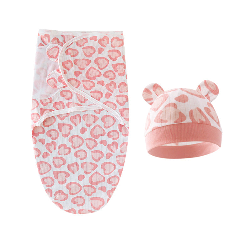 Mivorelle Newborn Swaddle Set — Pure Cotton Blanket & Hat