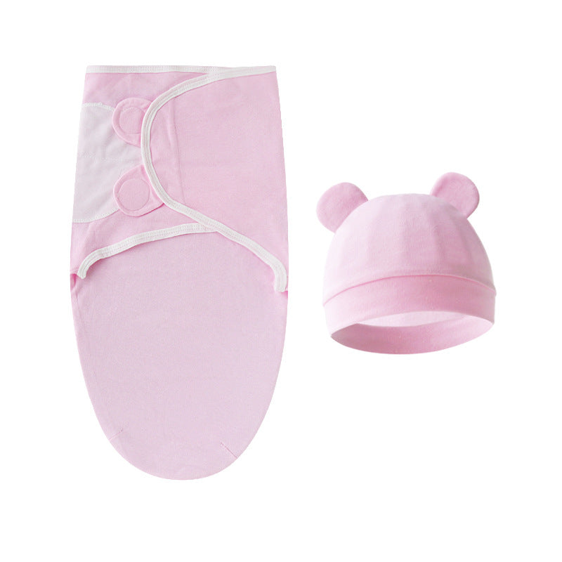 Mivorelle Newborn Swaddle Set — Pure Cotton Blanket & Hat