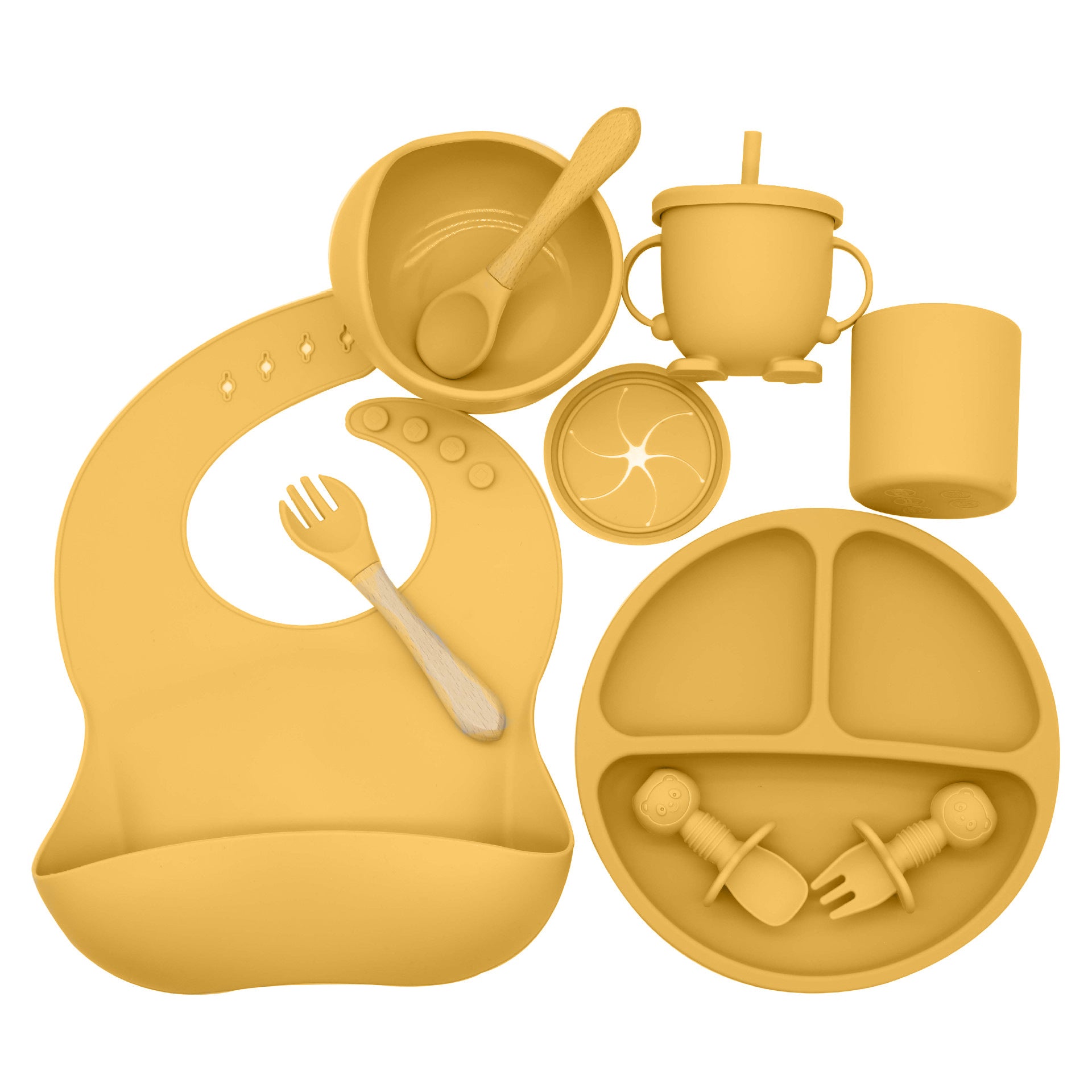 Mivorelle Premium Baby Feeding Set — 10 Piece Silicone Collection