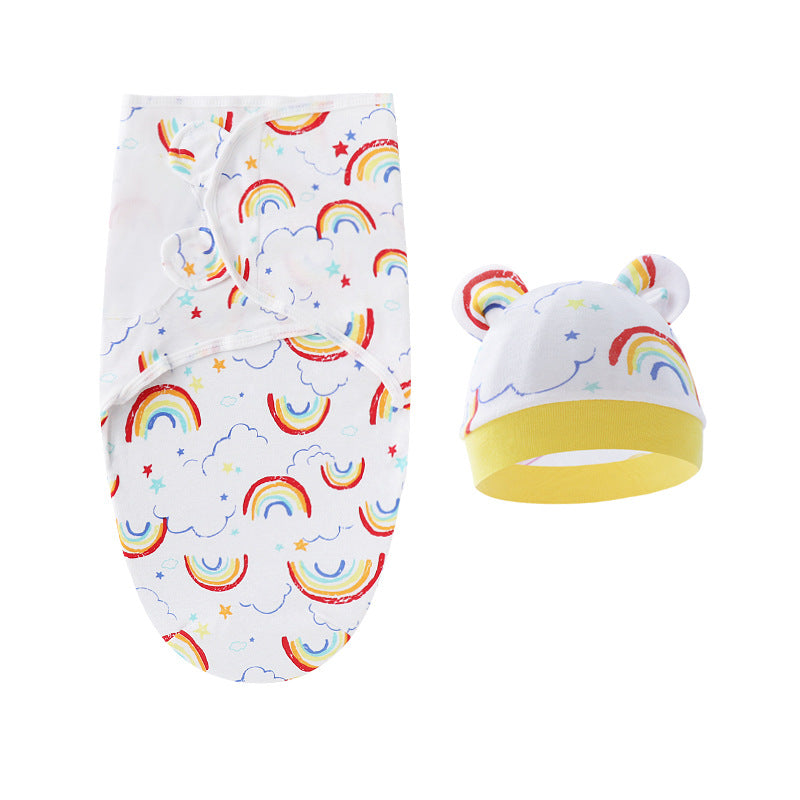 Mivorelle Newborn Swaddle Set — Pure Cotton Blanket & Hat